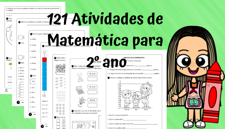 Atividade de matemática PDF 2º ano probleminhas