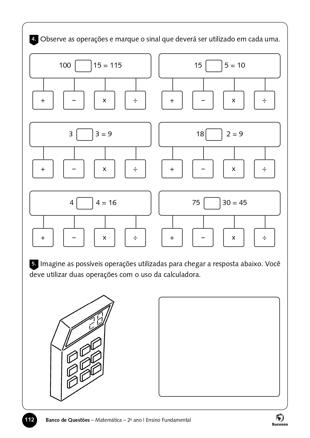 112 Atividades de Matemática para 1º ano